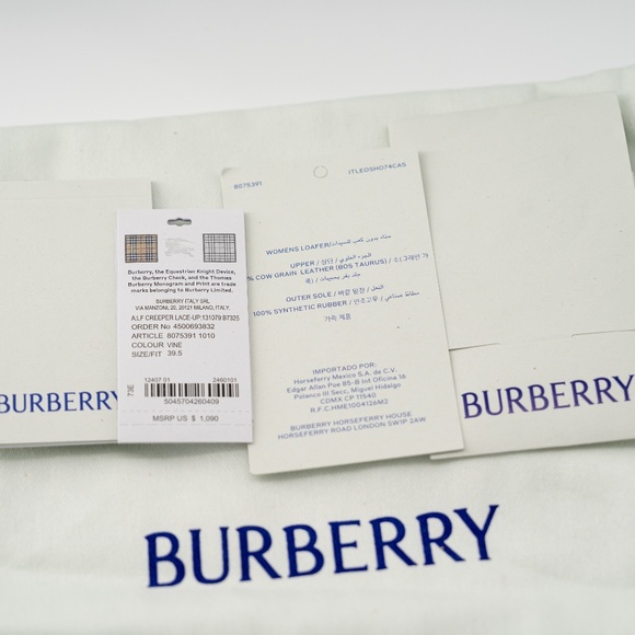 size 39.5 / 9.5us Burberry Creeper Lace Up Vine Green Boots - Picture 11 of 14